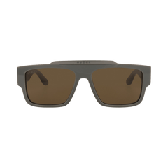Gucci Square Sunglasses Grey/Brown