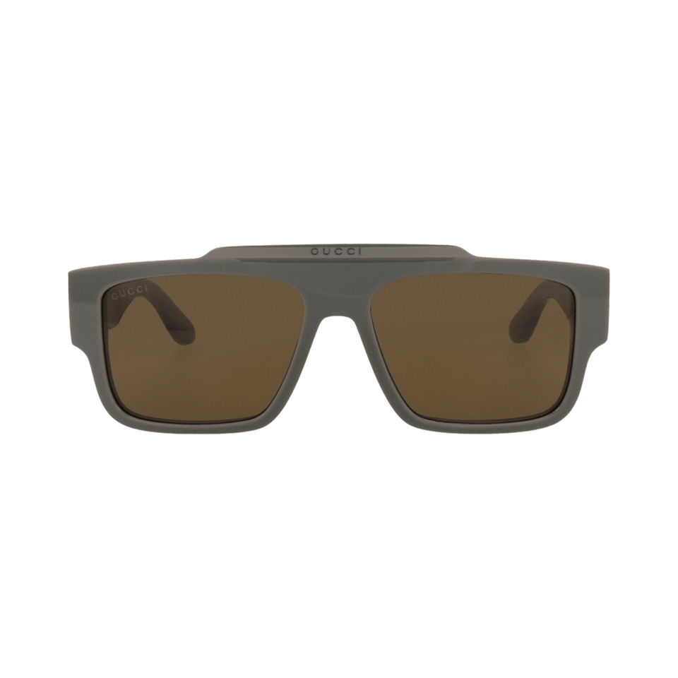 Gucci Square Sunglasses Grey/Brown