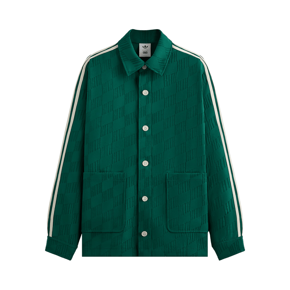Kith For Adidas Football Jacquard Overshirt Green