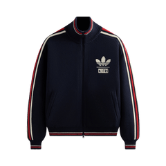 Kith For Adidas Football Knit Full Zip Jacket Legend Ink