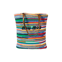 Miu Miu Crochet Tote Bag Multicolor