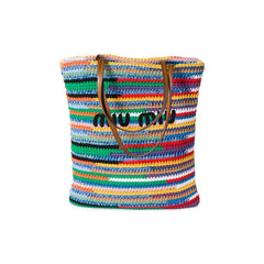 Miu Miu Crochet Tote Bag Multicolor