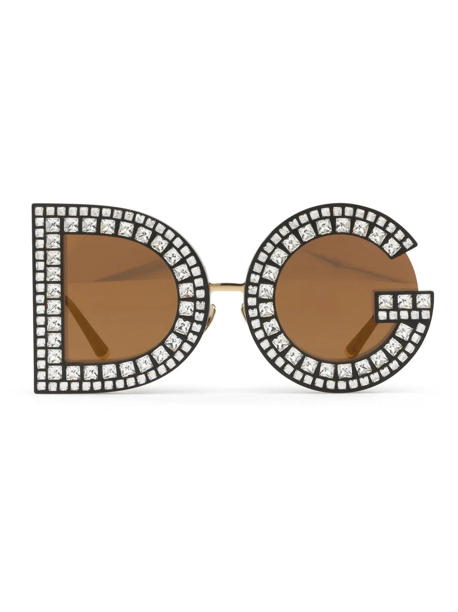 DG Glitter round-frame sunglasses
