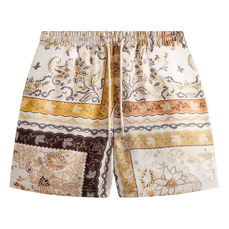 Kith Panelled Bandana Active Shorts Sandrift