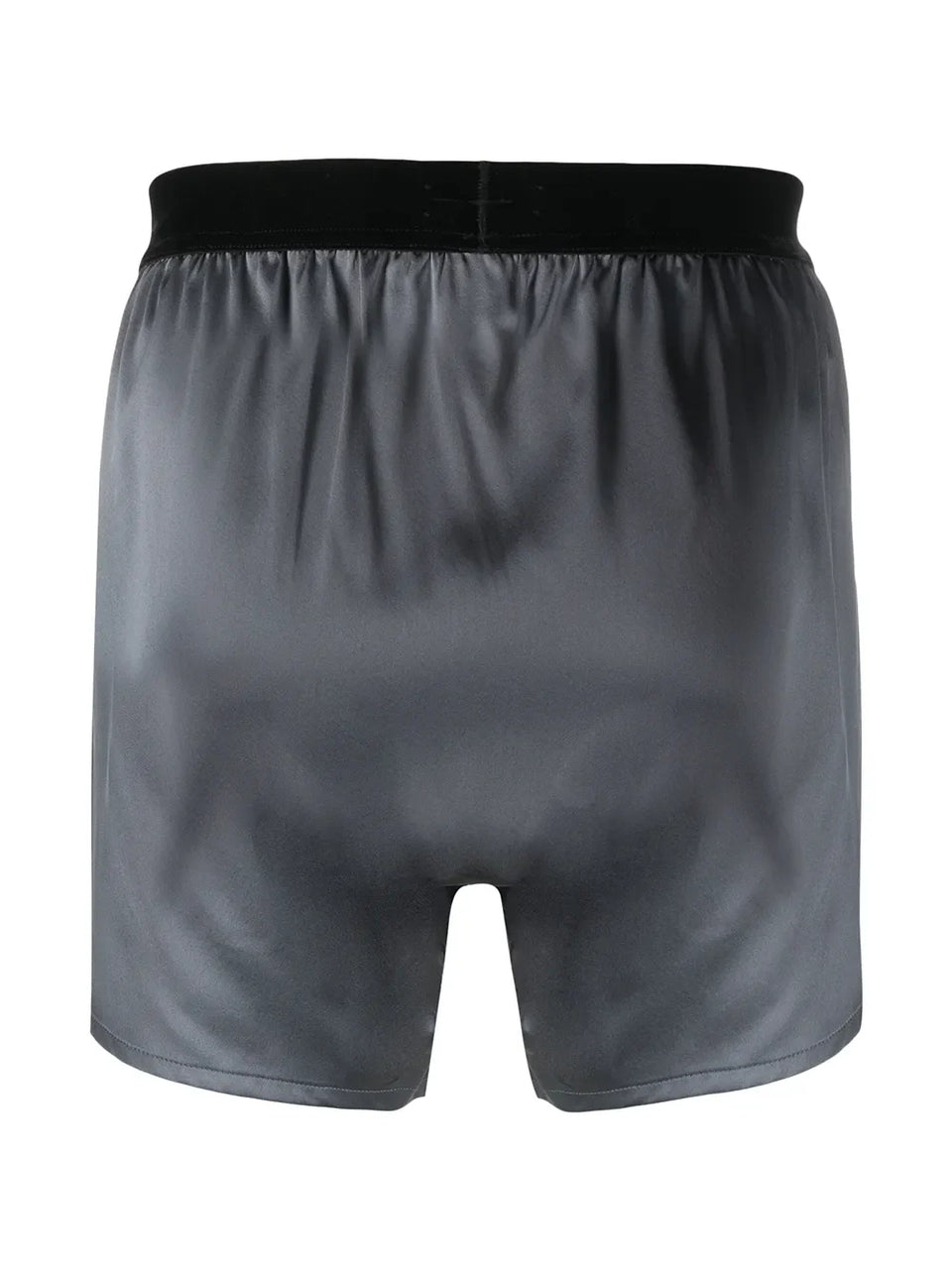 logo-waistband silk-blend boxer shorts