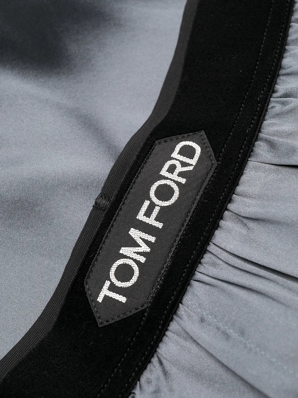 logo-waistband silk-blend boxer shorts