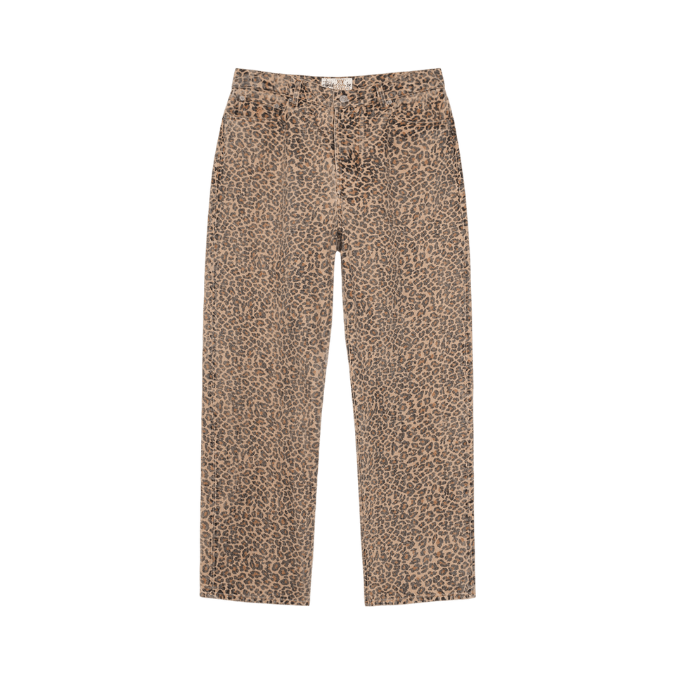 Stussy New Classic Jean Denim Leopard