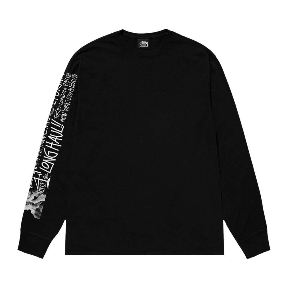 Stussy Long Haul Long-Sleeve T-Shirt Black