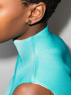 Miller round stud earrings