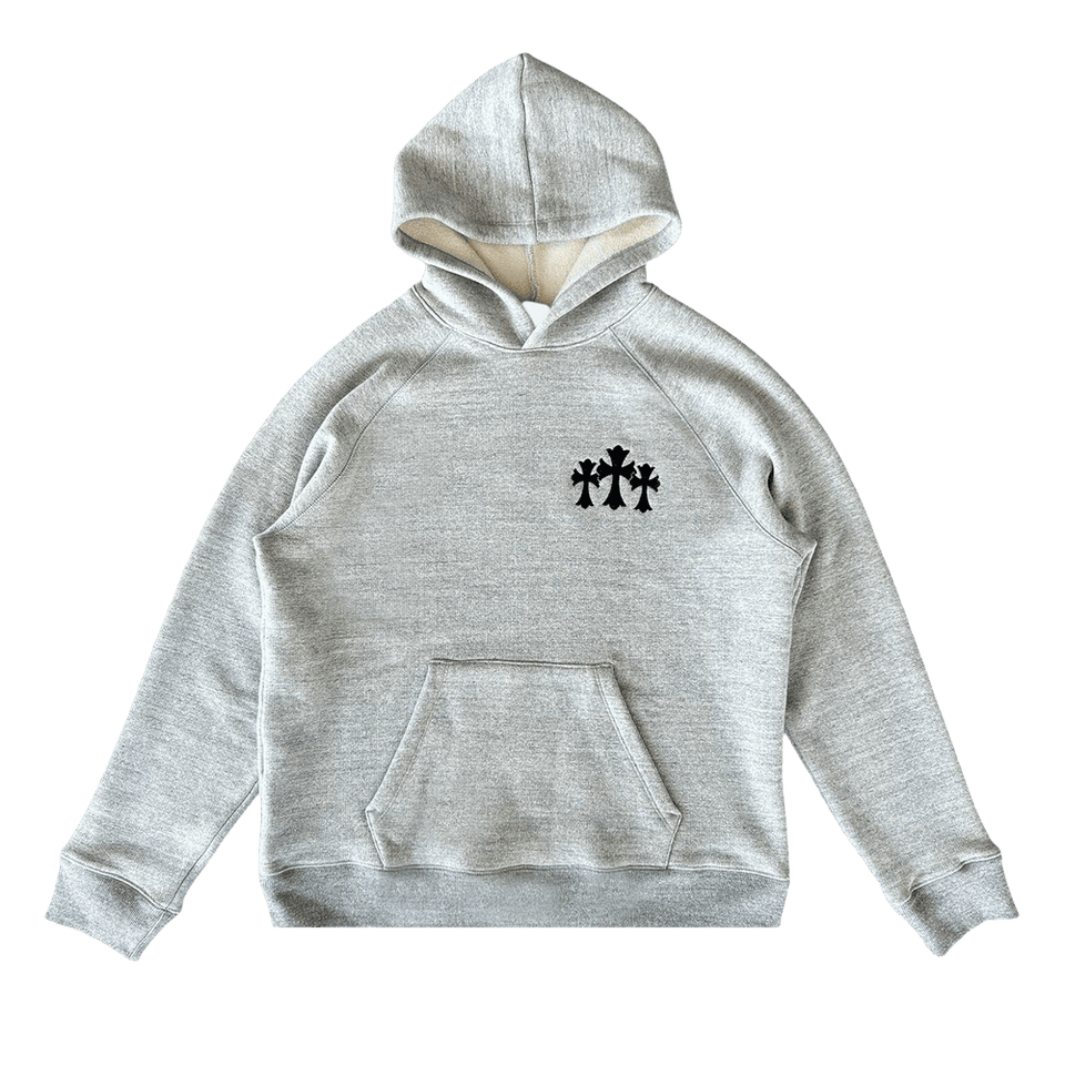 Chrome Hearts Triple Cross Hoodie Grey
