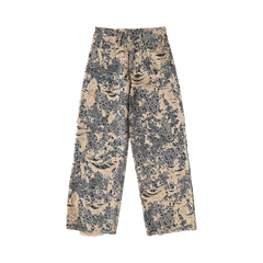 Acne Studios 1981 Fit Denim Distressed Monogram Jeans Mid Blue