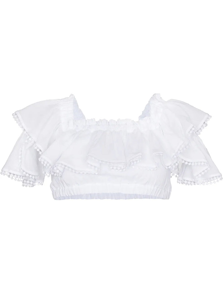 Cata off-shoulder crop top