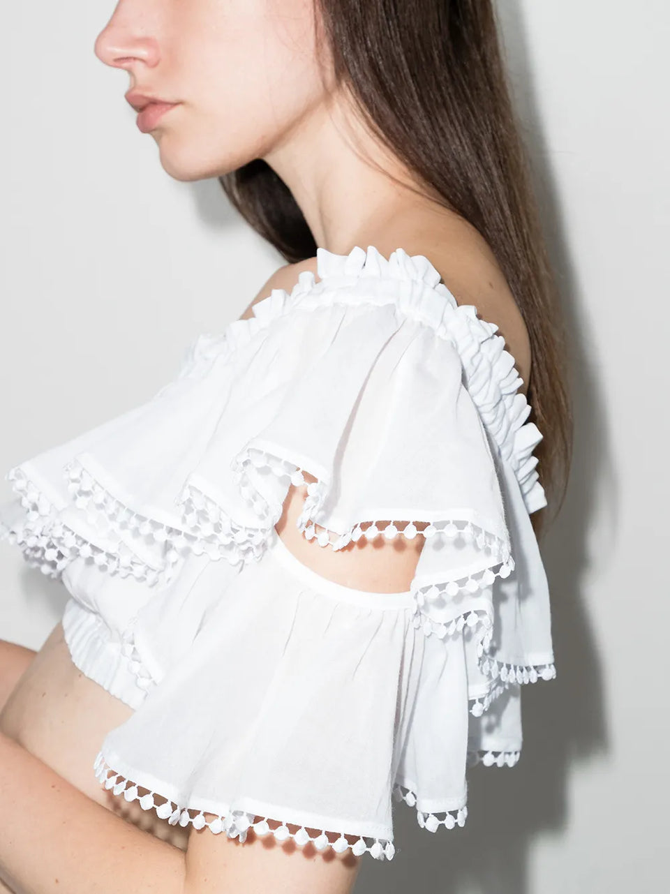 Cata off-shoulder crop top