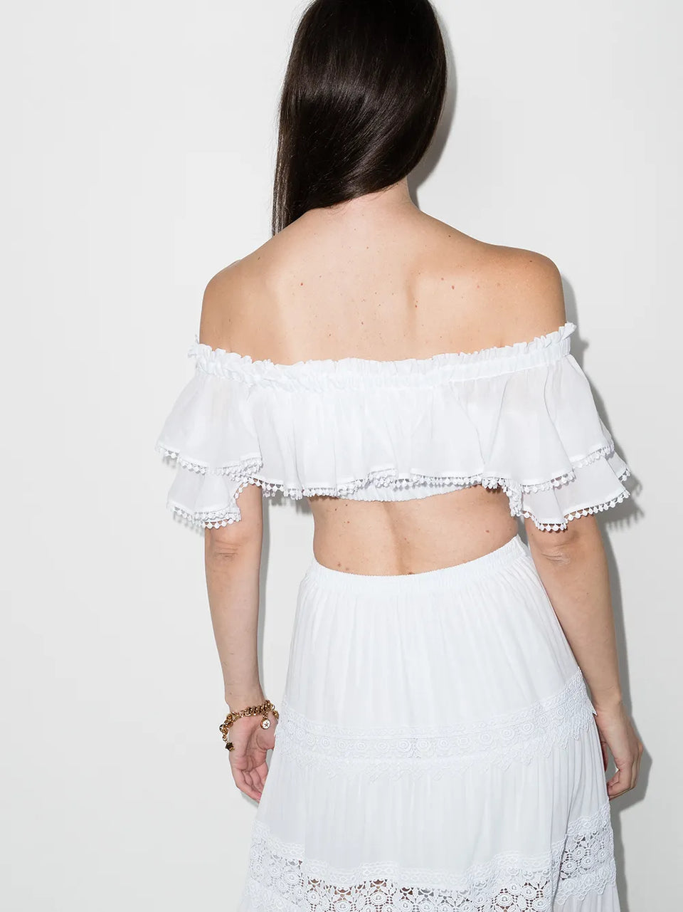 Cata off-shoulder crop top
