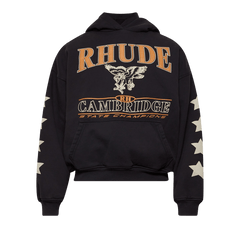 Rhude Cambridge State Champs Hoodie Vintage Black