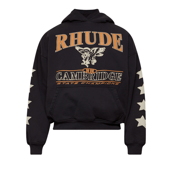 Rhude Cambridge State Champs Hoodie Vintage Black