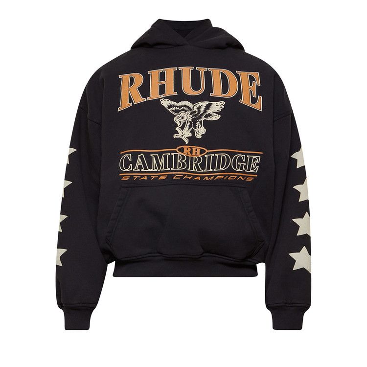 Rhude Cambridge State Champs Hoodie Vintage Black