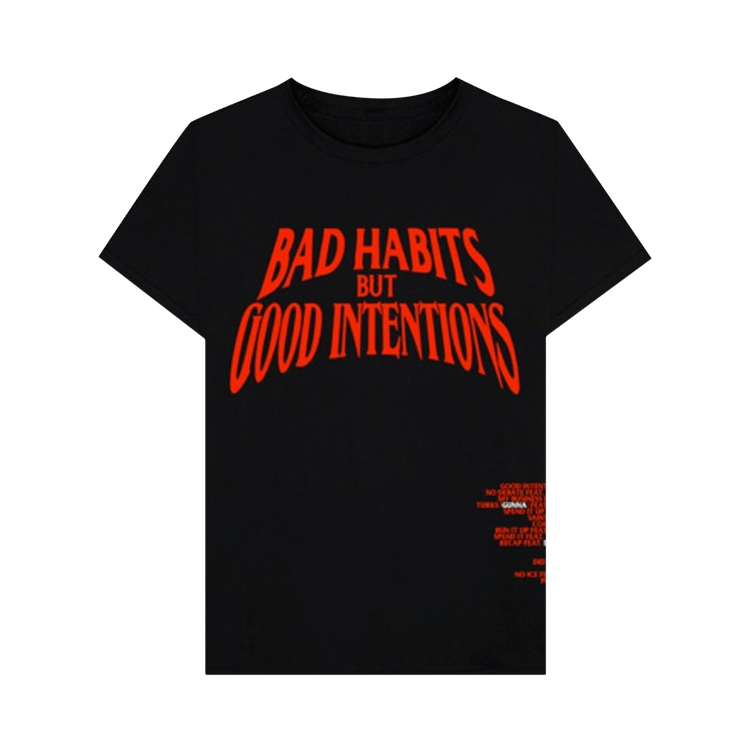 VLone x Nav Good Intentions Black T-Shirt
