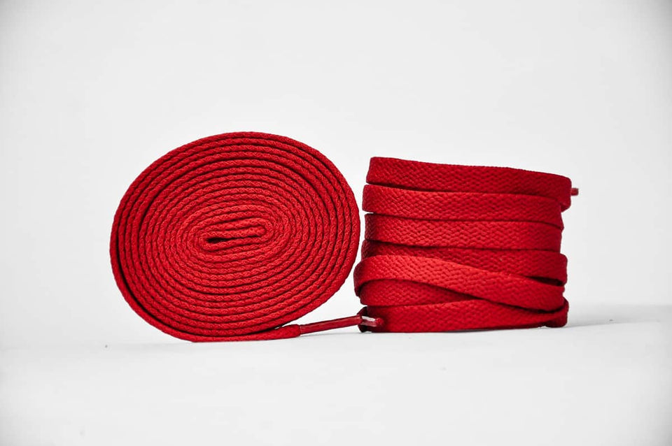 Flat Sneaker Laces- Wine Red Jordan laces AJ1 Laces Kicks Machine