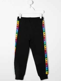 rainbow logo-tape track pants