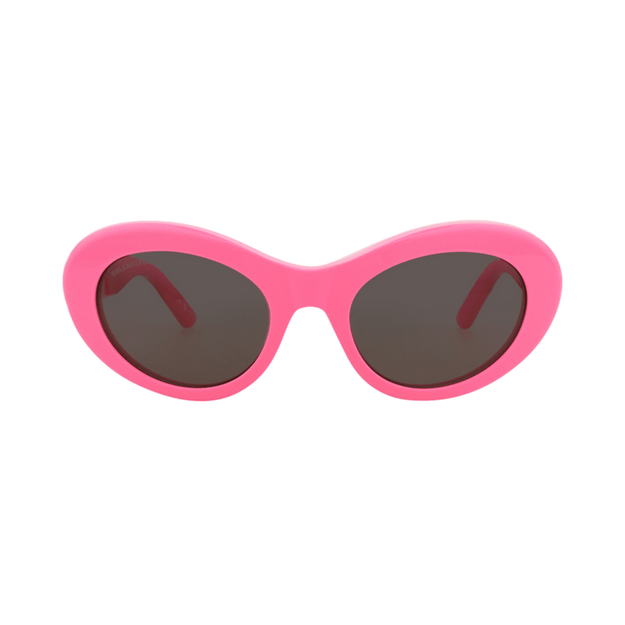 Balenciaga Round Sunglasses Pink/Grey