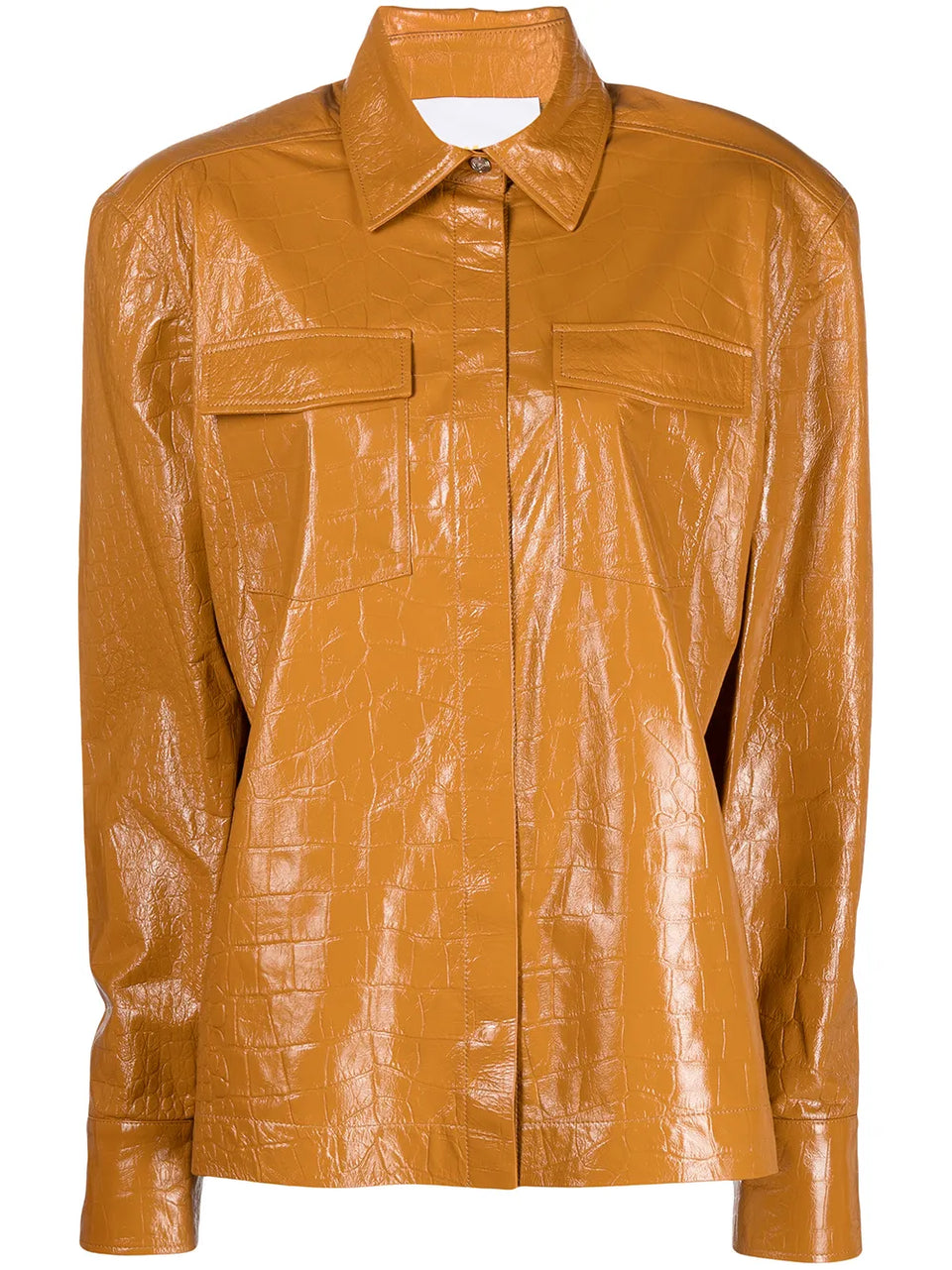 oversized leather jacket