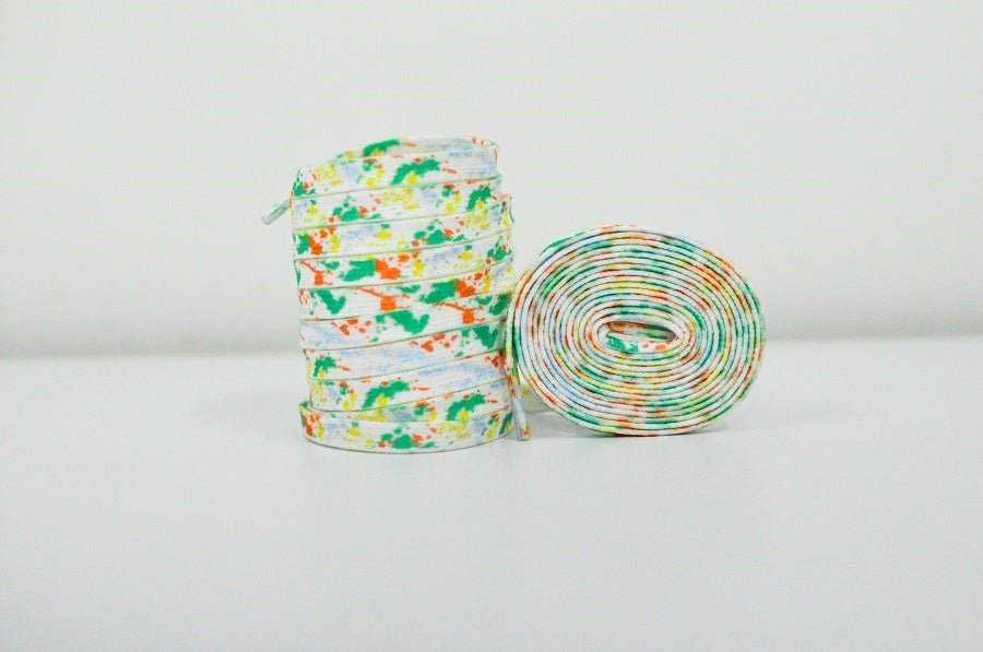 Tie Dye Laces- Multi Color Jordan Laces Kicks Machine