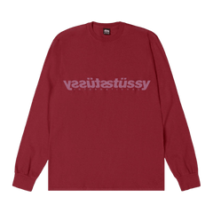 Stussy Mirror Long-Sleeve T-Shirt Wine
