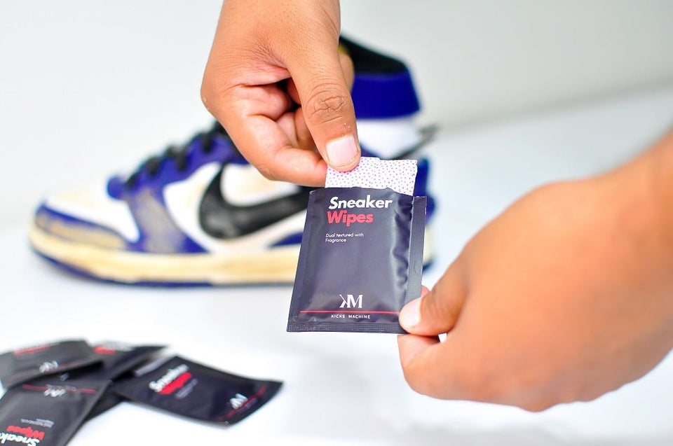 Sneaker Wipes Shoe Cleaning Wipes Clean Sneakers in 1 Minute Kicks Machine