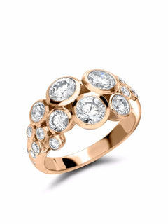 18kt rose gold Bubbles diamond dress ring