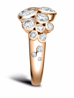18kt rose gold Bubbles diamond dress ring