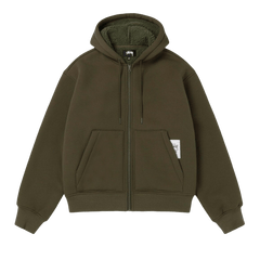 Stussy Bonded Sherpa Hoodie Green