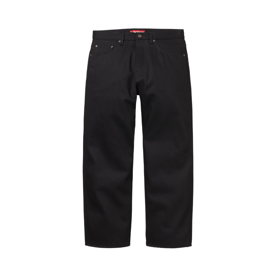 Supreme Rigid Loose Fit Selvedge Jean Rigid Black