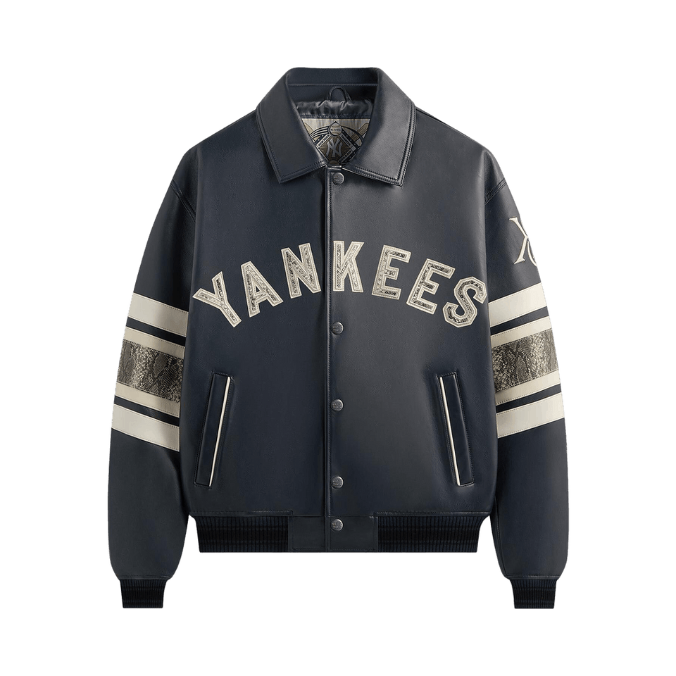 Kith x Avirex For The New York Yankees Leather Jacket Nocturnal / Snake