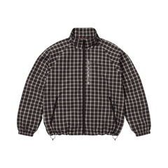 Supreme Plaid Track Jacket Black