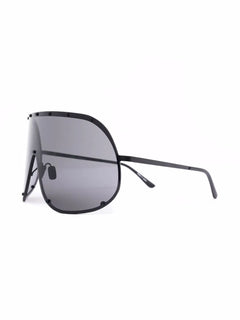 oversized shield-frame sunglasses