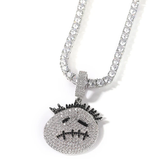 TRAVIS SCOTT LOGO ICED OUT PENDANT