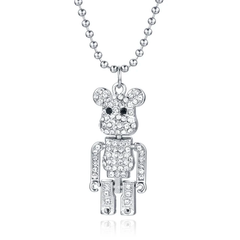 BEAR BRICKS ICED OUT PENDANT