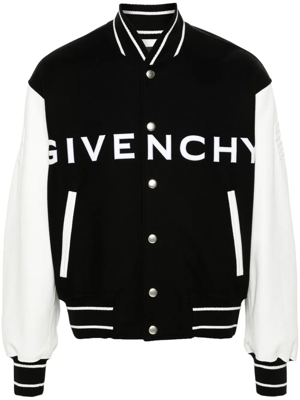 logo-emboosed bomber jacket