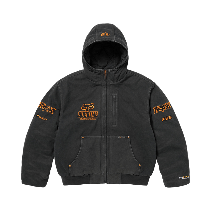 Supreme x Fox Racing Hooded Work Jacket Black