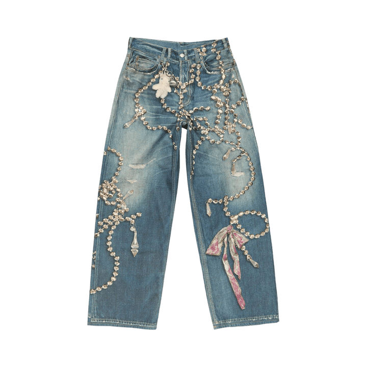 Acne Studios 1981 Loose Fit Jeans Mid Blue