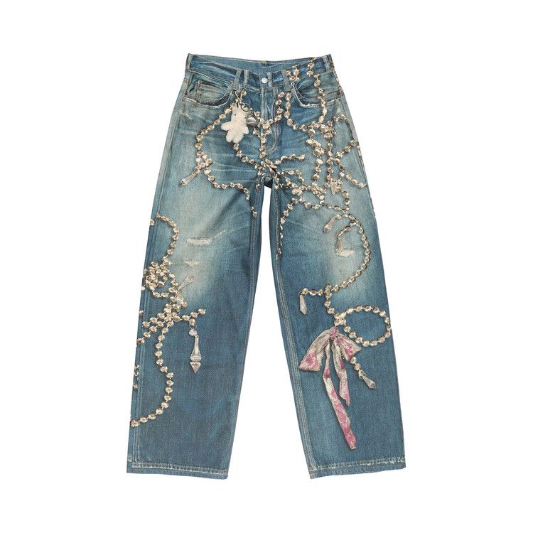 Acne Studios 1981 Loose Fit Jeans Mid Blue