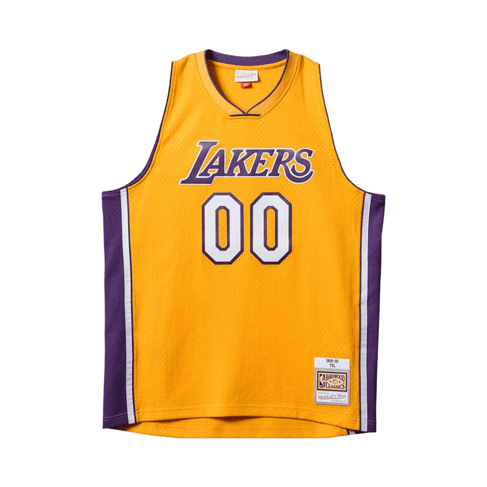 Mitchell & Ness x Playboi Carti x NBA Los Angeles Lakers 1999 Jersey Yellow
