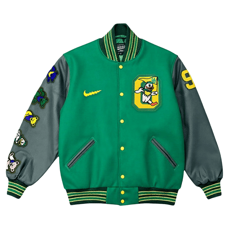 Nike x Class Trip x Grateful Ducks Lettermen Jacket Green