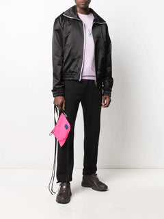 zip-up satin track jacket