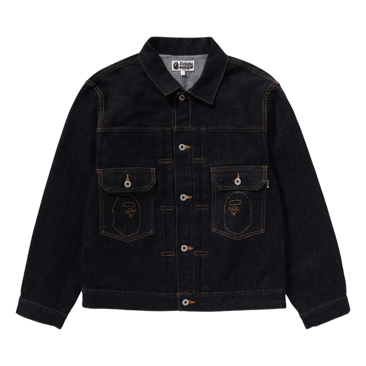 BAPE Ape Head Denim Jacket Indigo