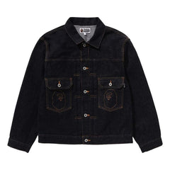 BAPE Ape Head Denim Jacket Indigo