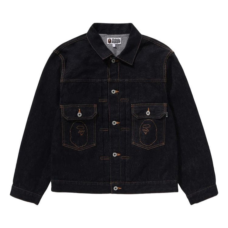 BAPE Ape Head Denim Jacket Indigo