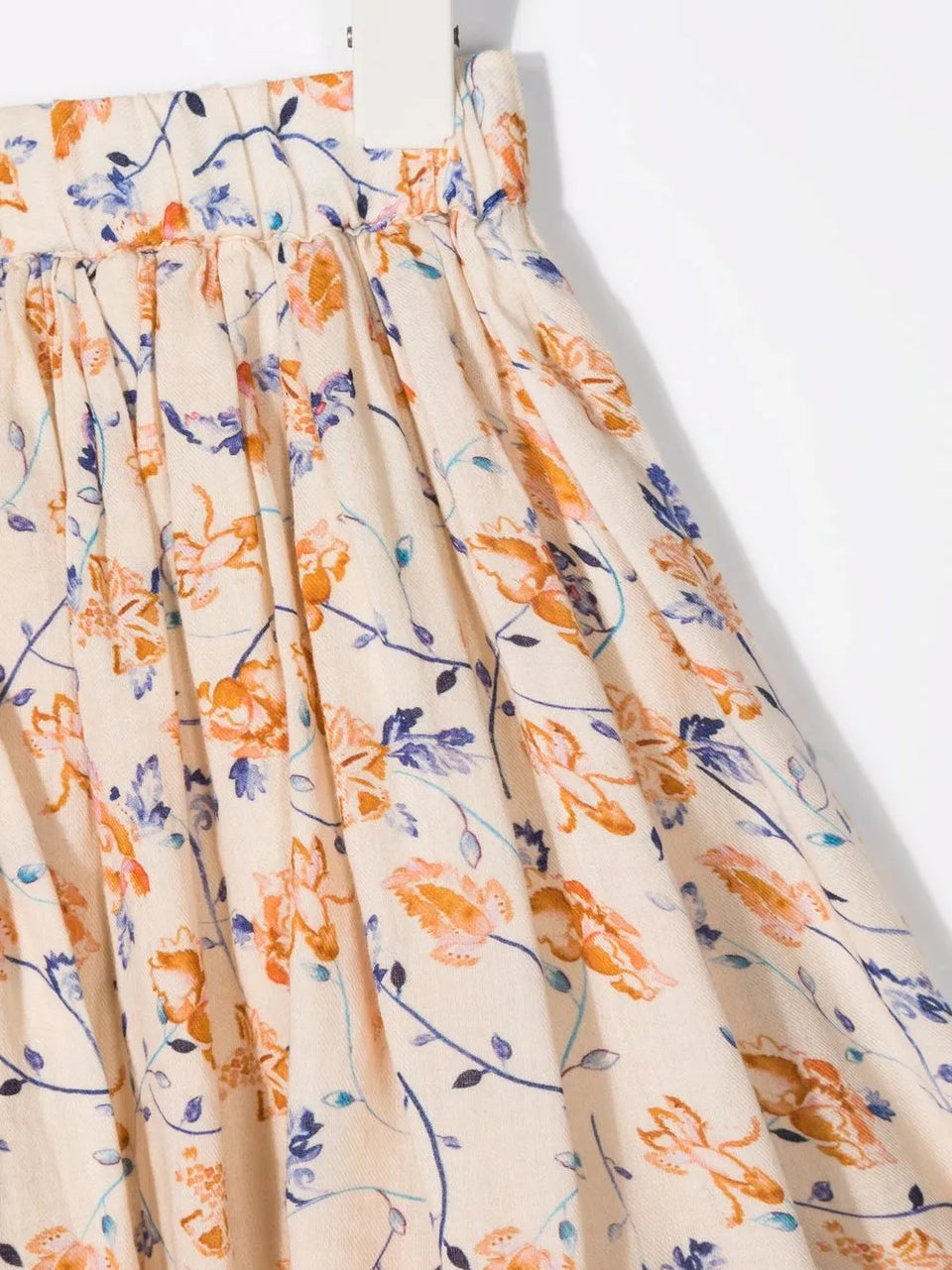 floral-print flared skirt
