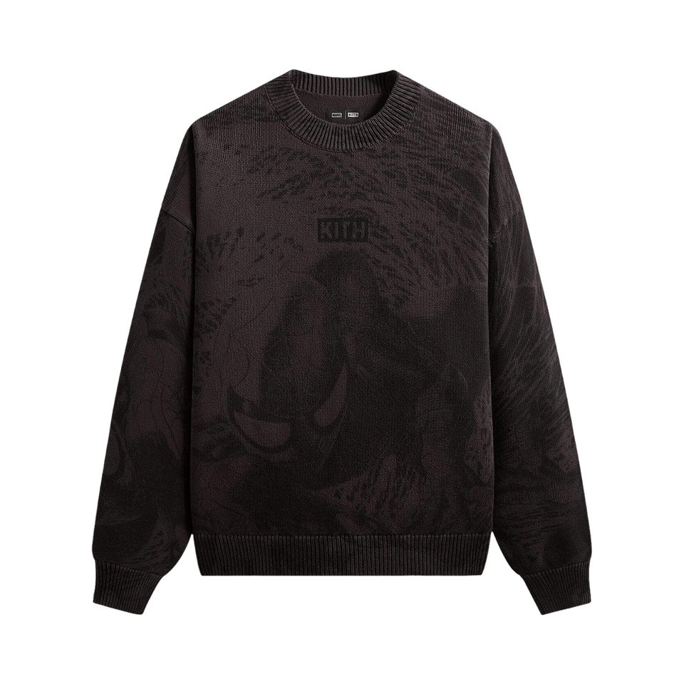 Kith x Marvel Spiderman Crewneck Sweater Carbon